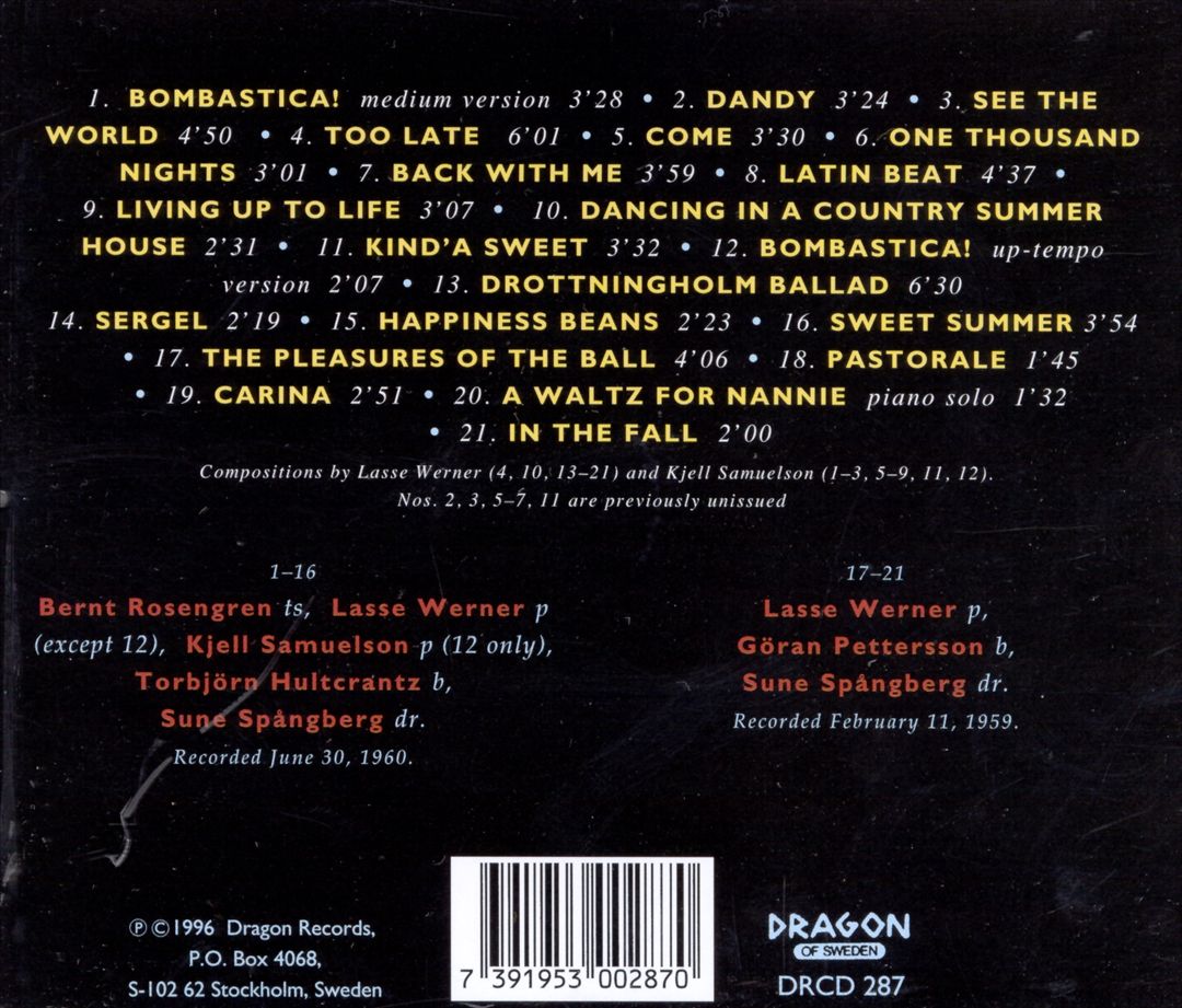 Bombastica 1959-60 cover art
