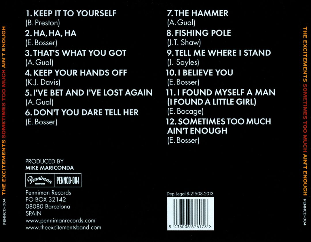 Sometimes Too Much Ain't Enough cover art