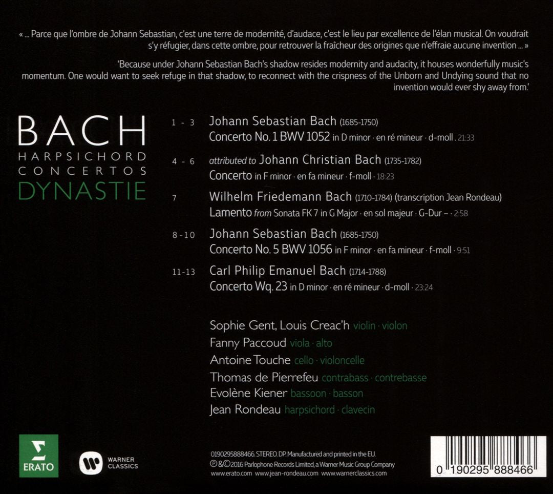 Bach Dynastie: Concertos cover art