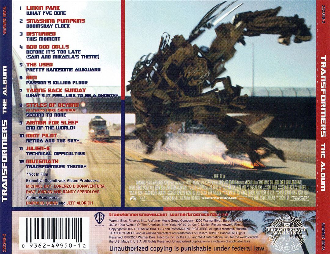 Transformers: The Album cover art