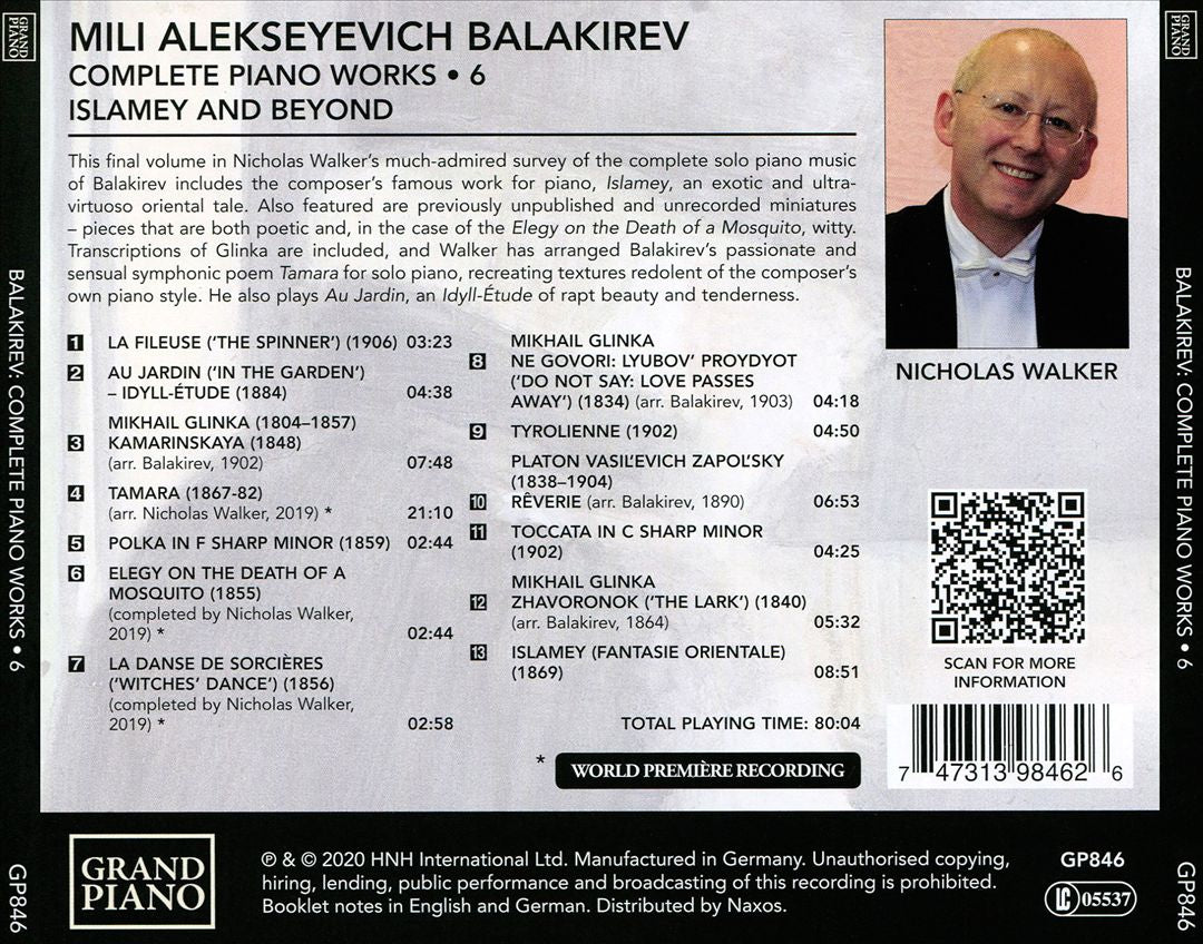 Balakirev: Complete Piano Works, Vol. 6 - Islamey and Beyond cover art