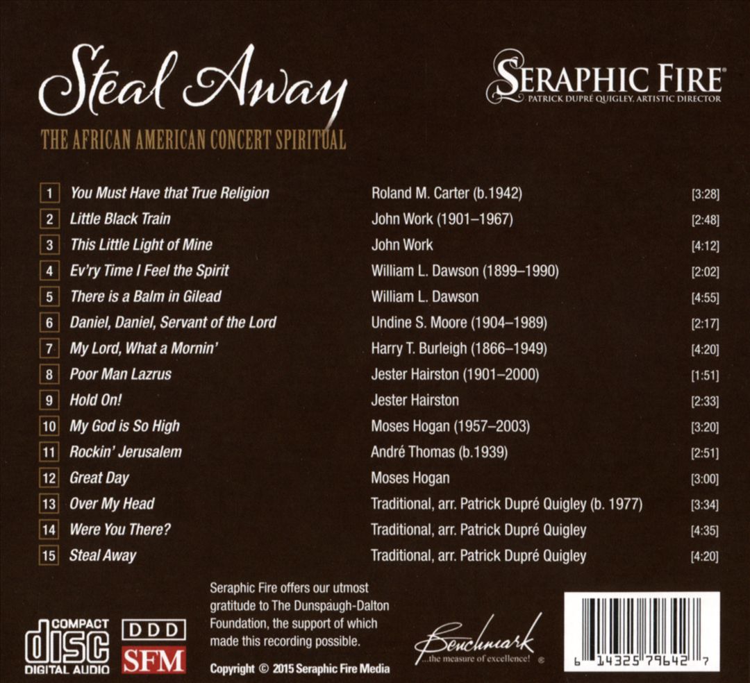 Steal Away: The African American Concert Spiritual cover art