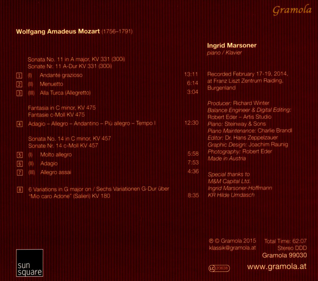 Mozart: Klavierwerke cover art