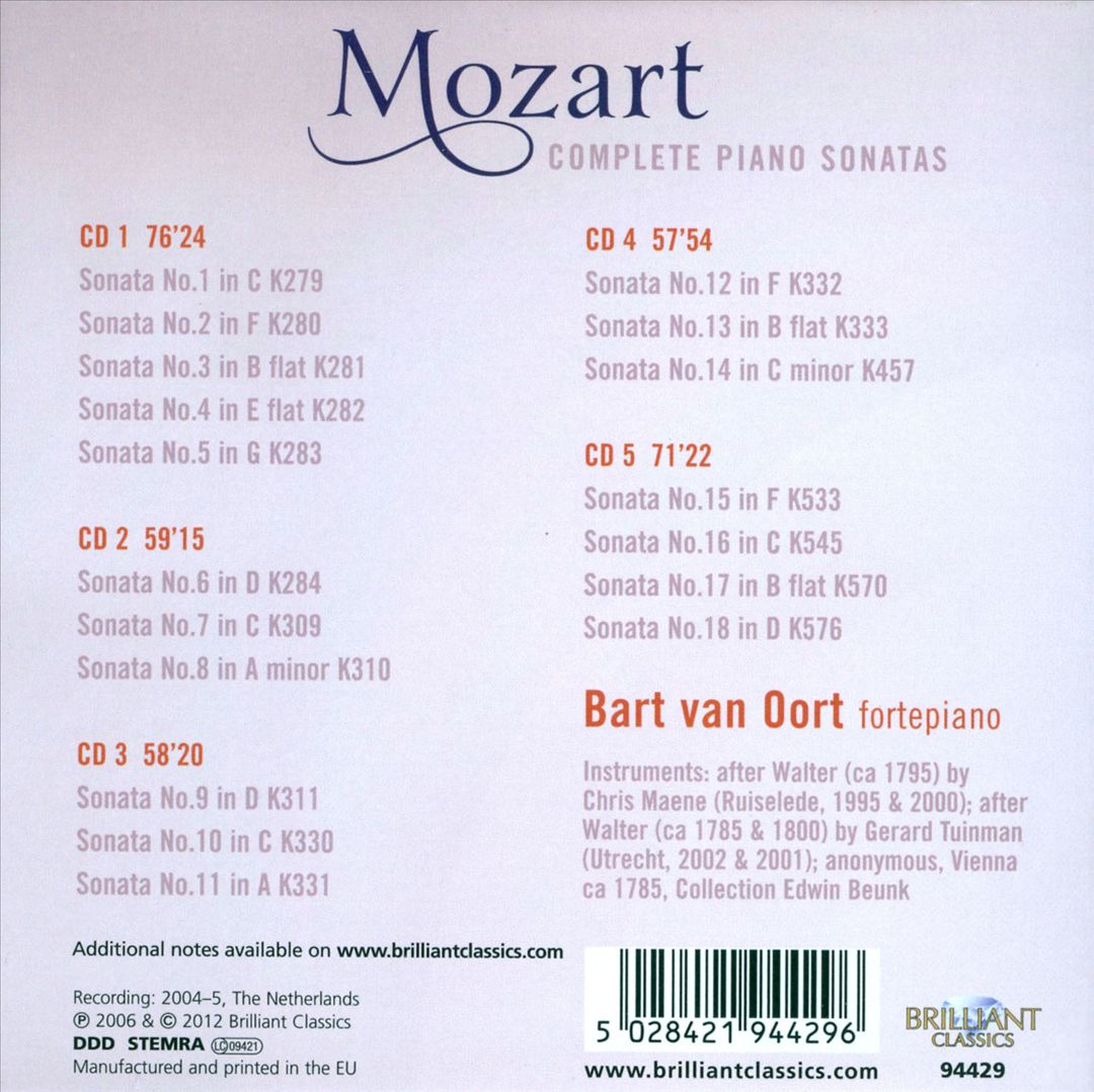 Mozart: Complete Piano Sonatas cover art