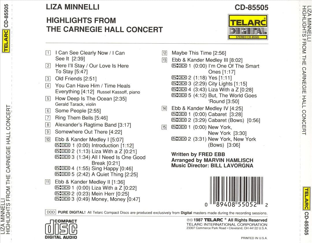 Highlights from the Carnegie Hall Concerts cover art