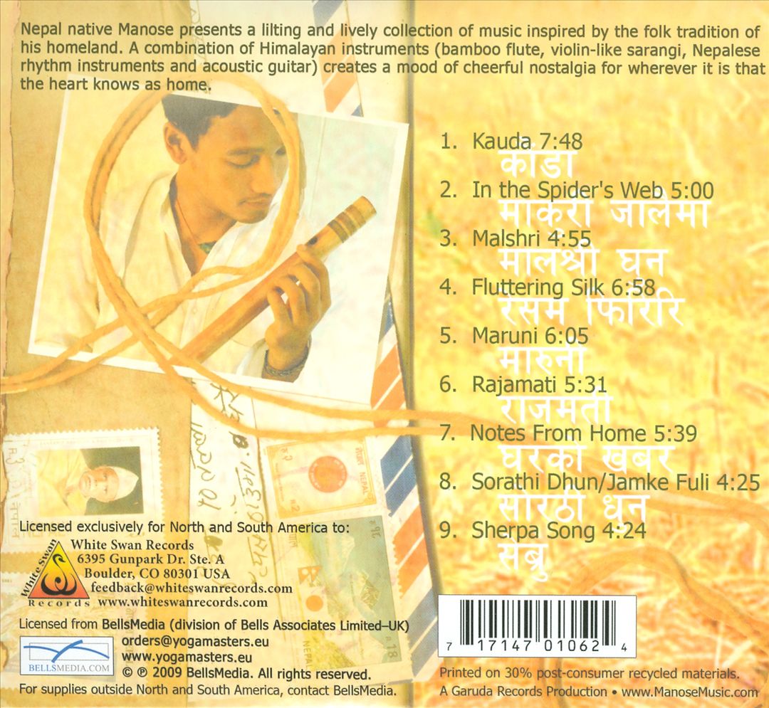 Notes from Home: Himalayan Folk Tunes cover art