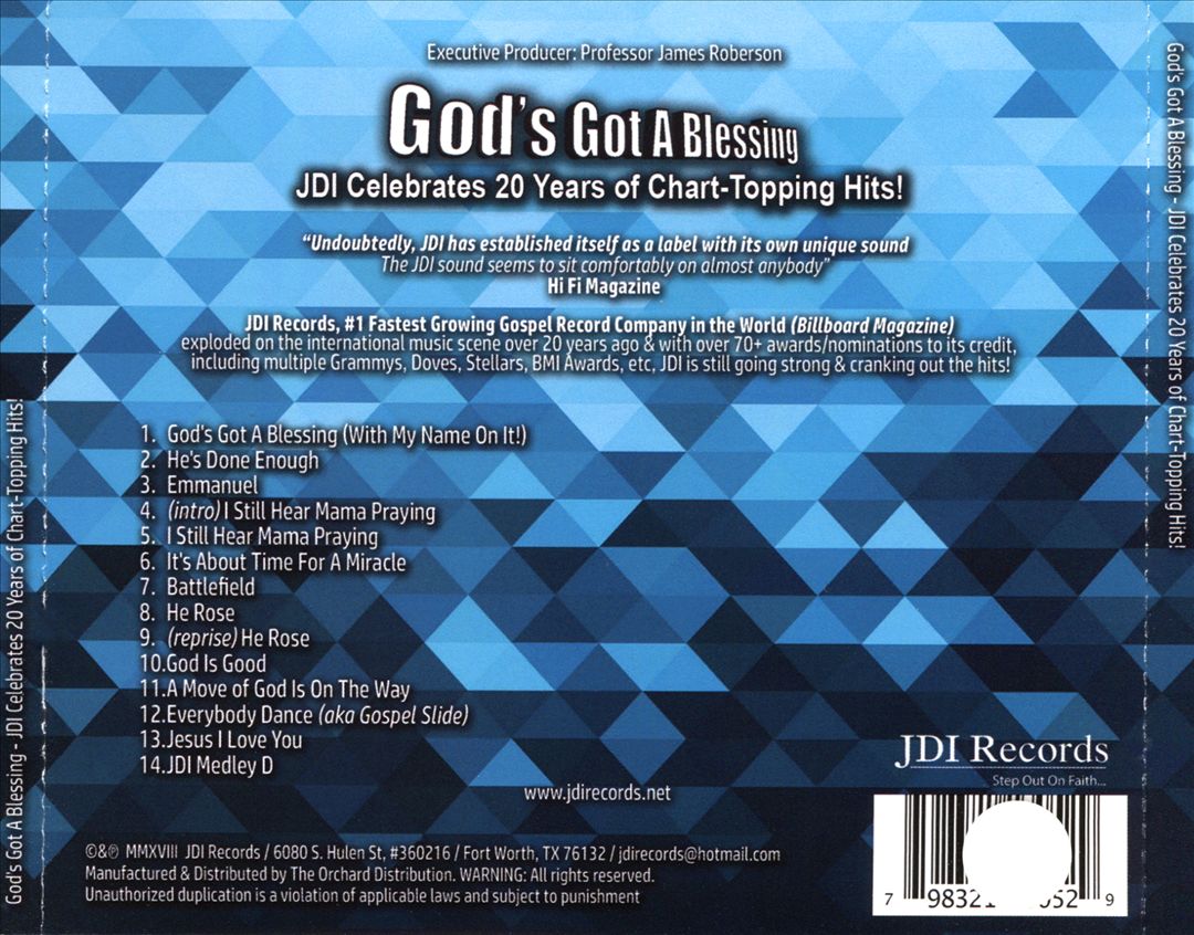 God's Got a Blessing: JDI Celebrating 20 Years of Hits cover art
