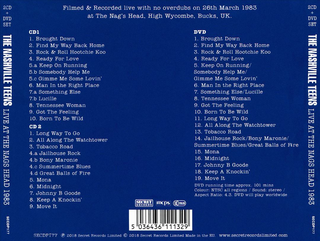 Live at the Nags Head 1983 cover art