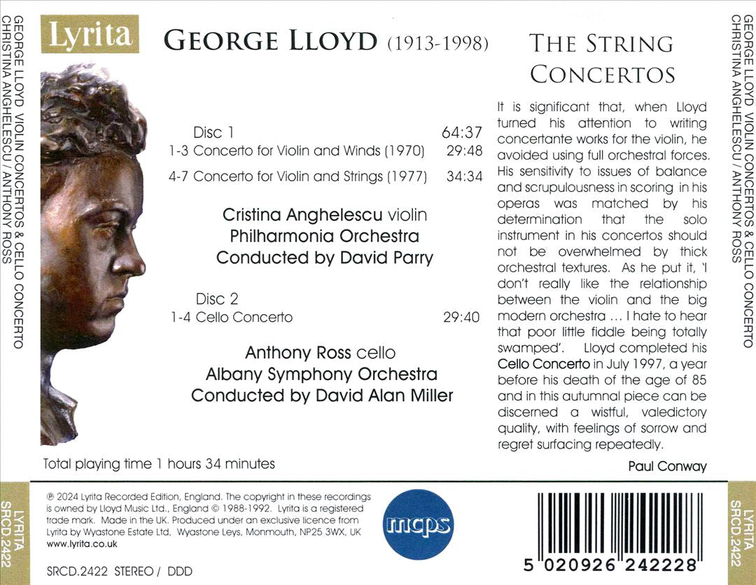George Lloyd: The Violin & Cello Concertos cover art