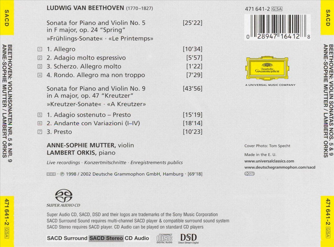 Beethoven: Spring & Kreutzer Sonatas cover art