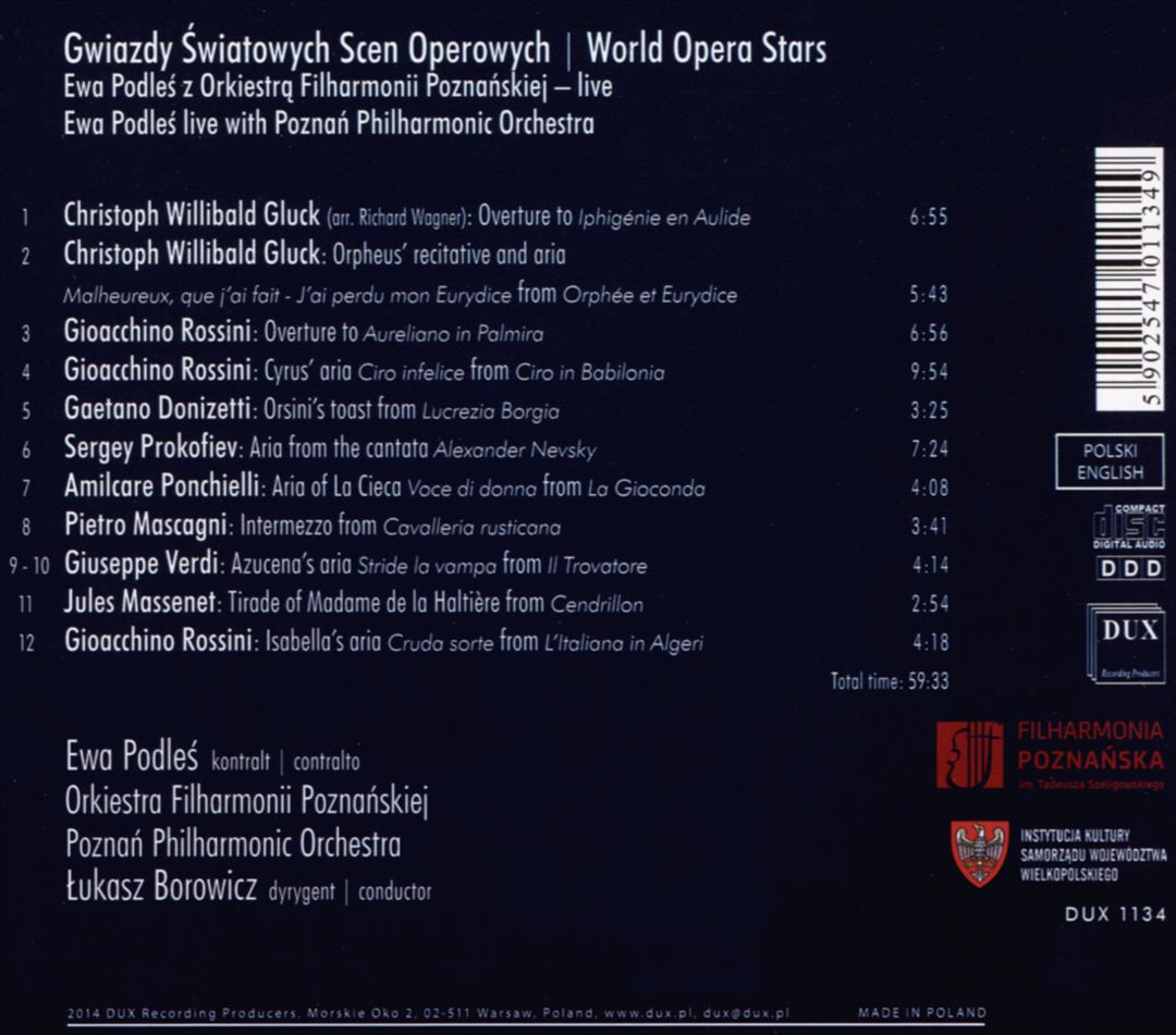 World Opera Stars: Ewa Podles cover art