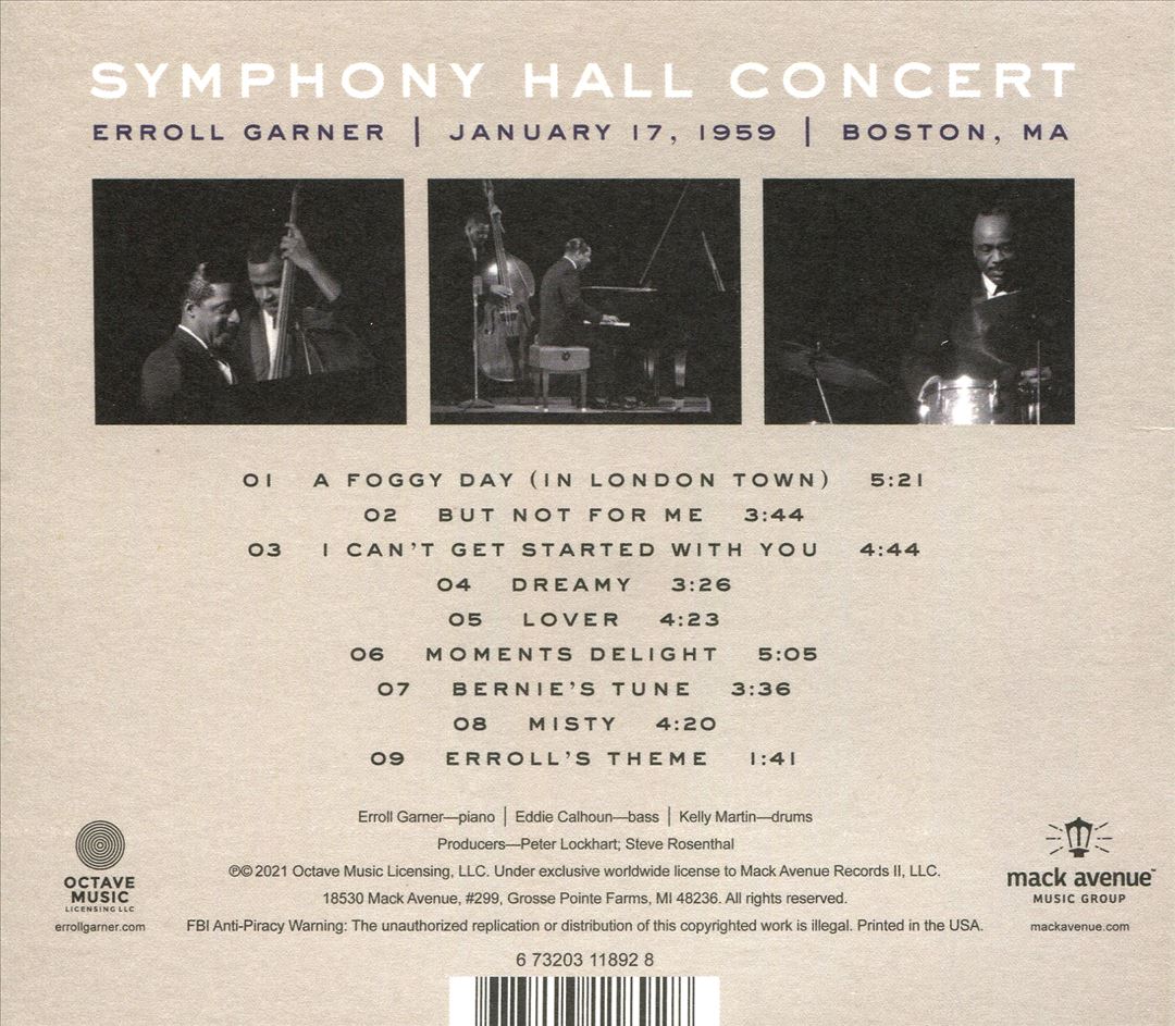 Symphony Hall Concert cover art