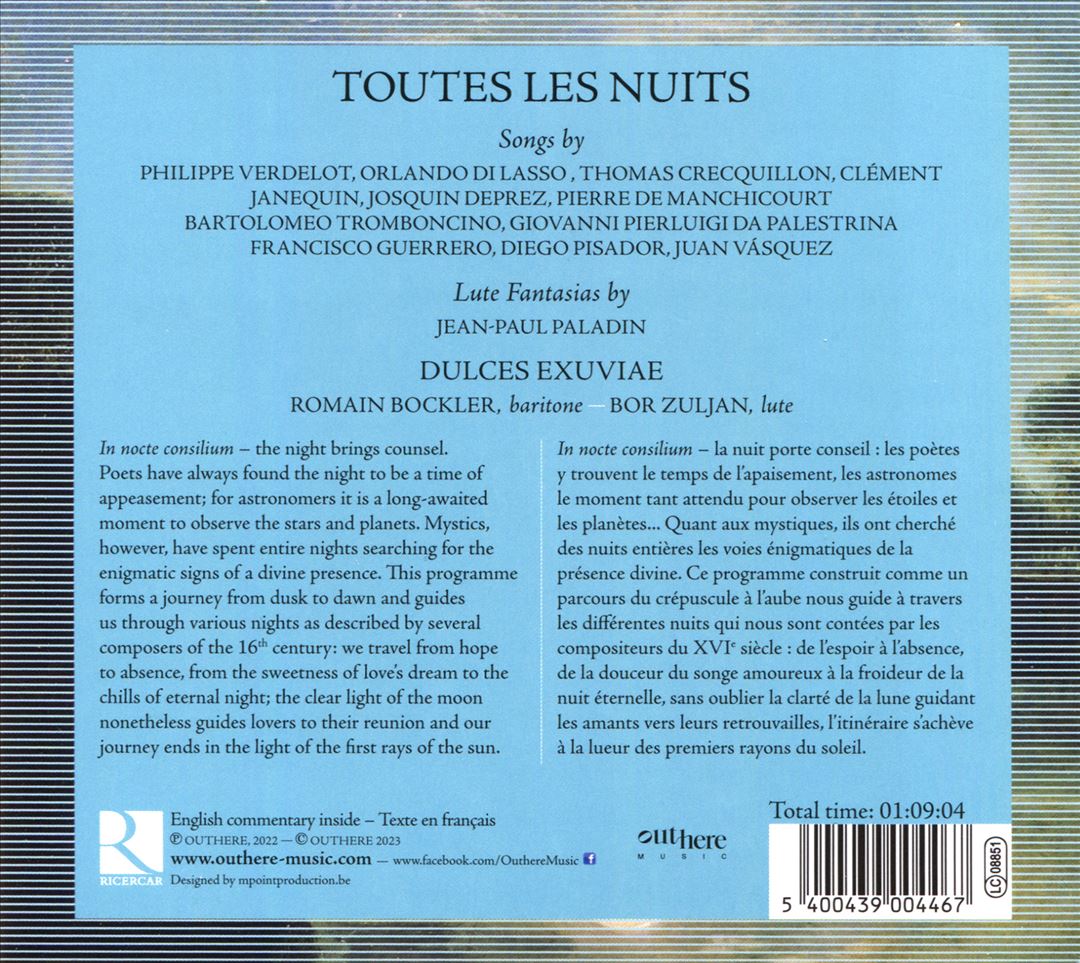 Toutes les nuits cover art