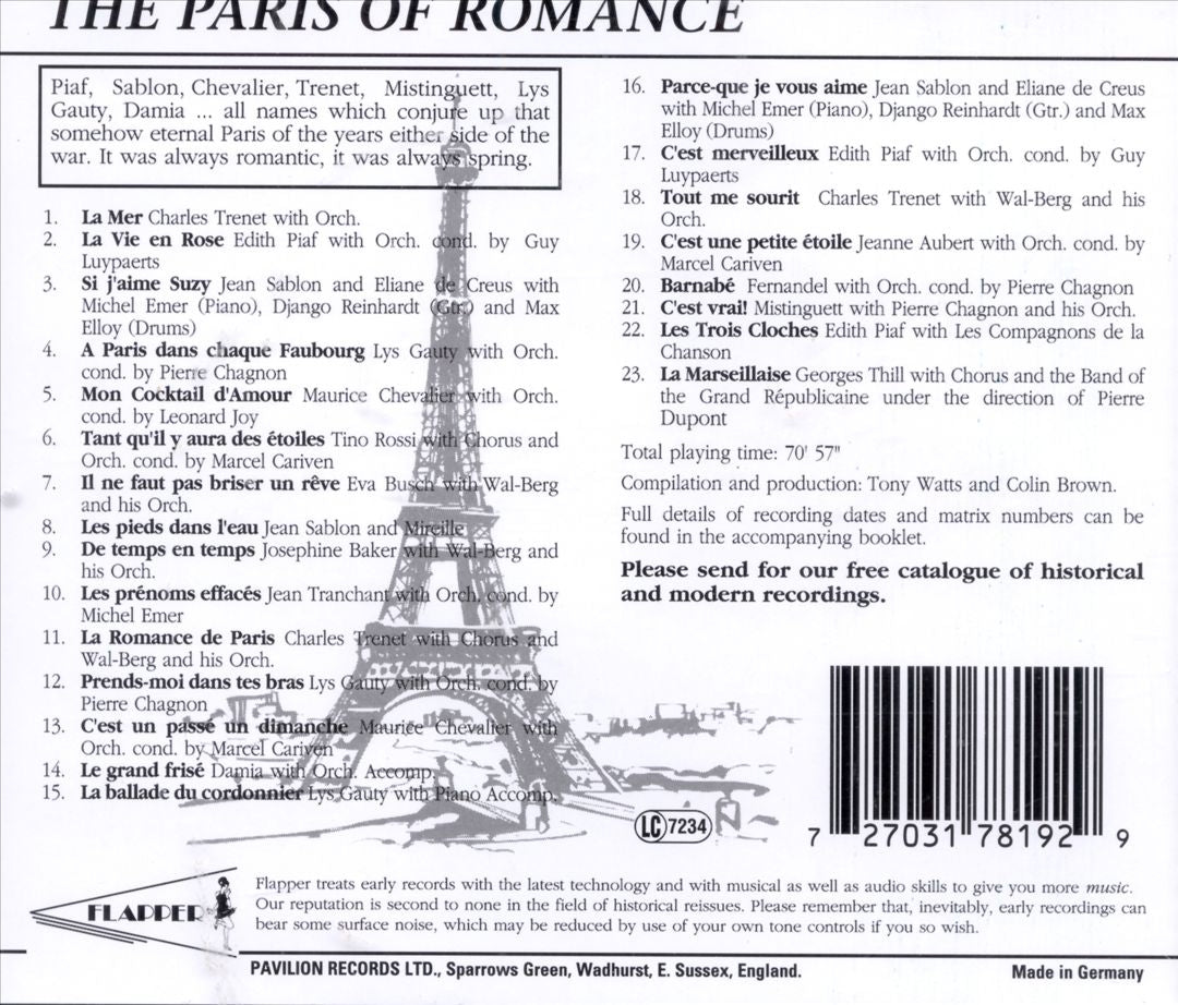 Romance of Paris cover art
