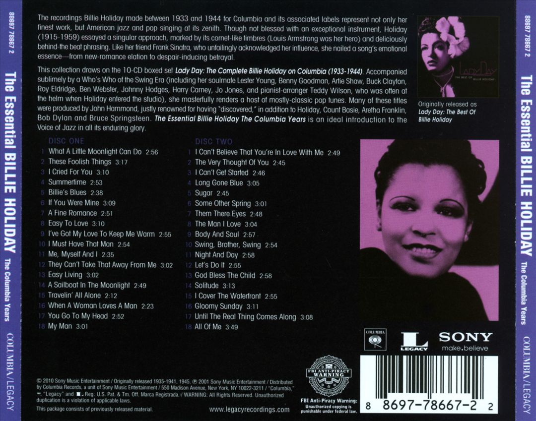 Essential Billie Holiday: The Columbia Years cover art