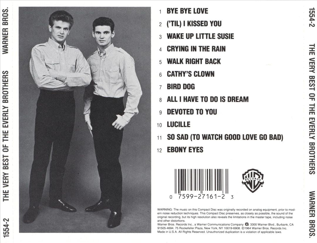 Very Best of the Everly Brothers cover art