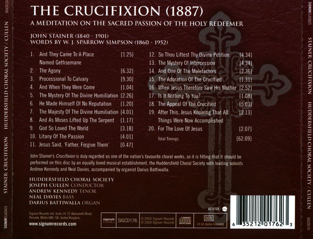 Stainer: The Crucifixion cover art