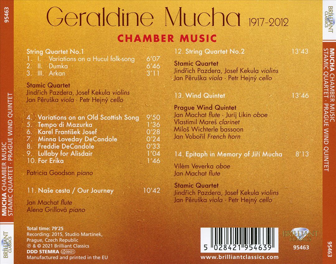 Geraldine Mucha: Chamber Music cover art
