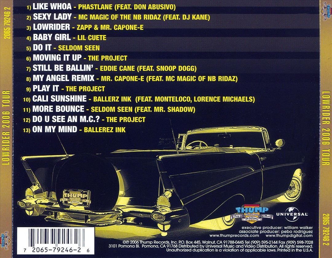 Lowrider 2006 Tour cover art