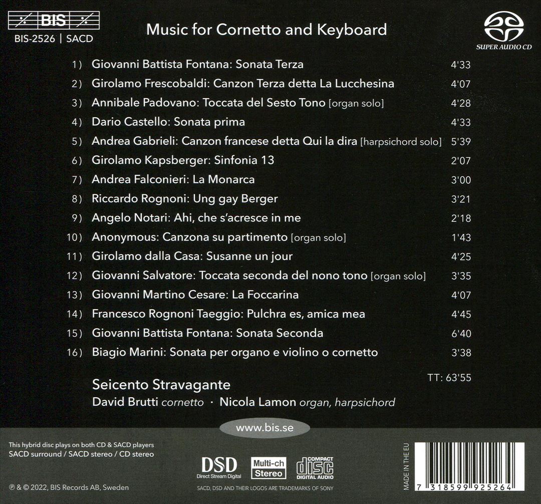 Seicento Stravagante: Music for Cornetto and Keyboard cover art