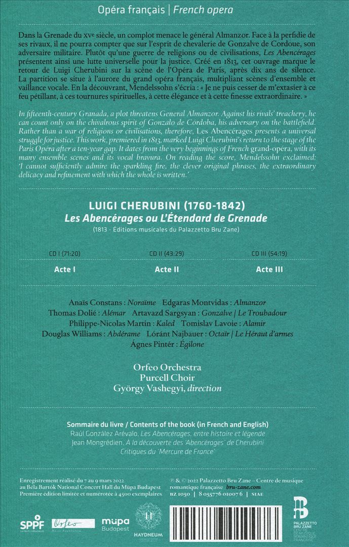 Luigi Cherubini: Les Abencerages cover art
