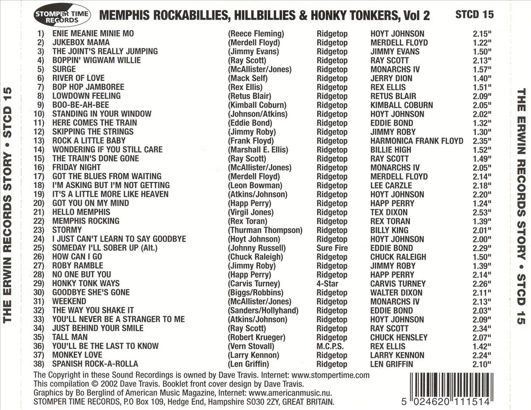 Memphis Rockabillies, Vol. 2: Hillbillies and Honky Tonkers cover art