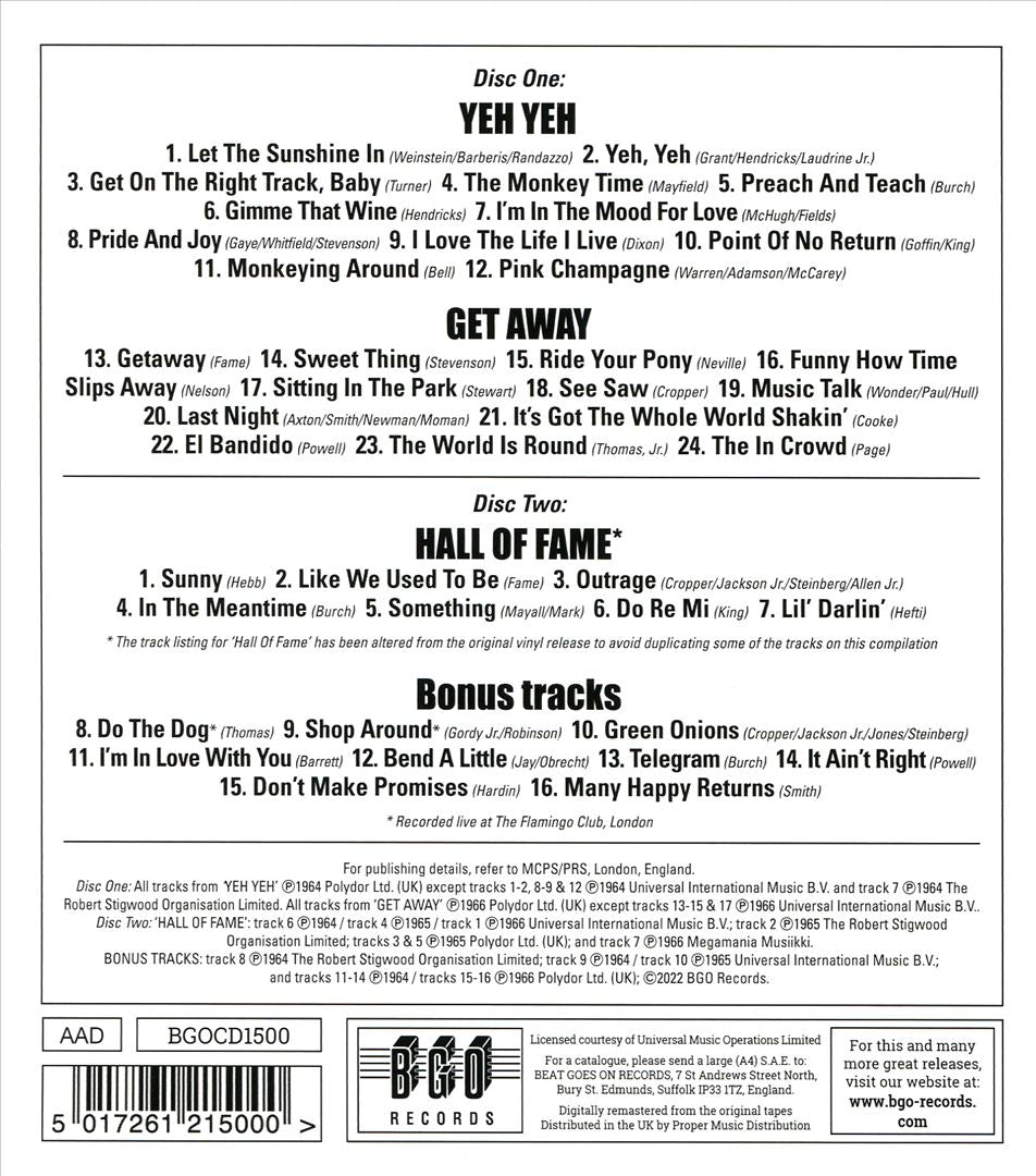 Yeh Yeh/Get Away/Hall of Fame cover art