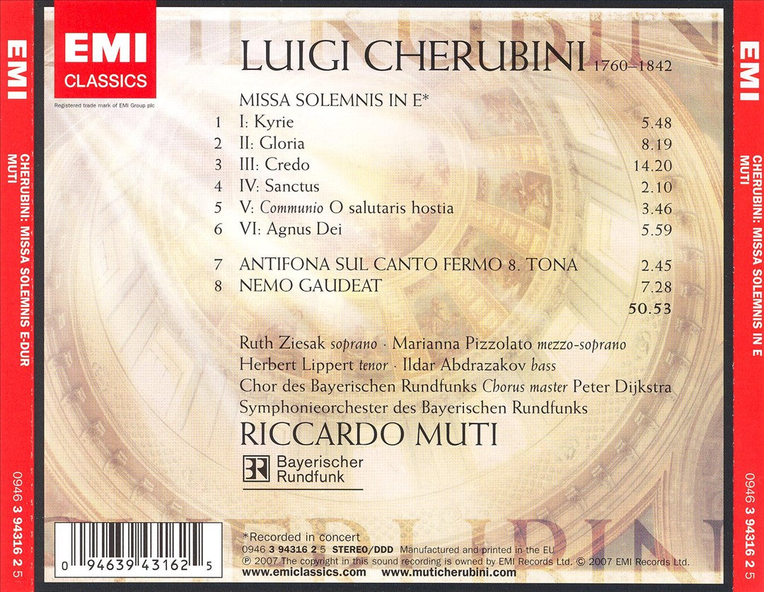 Cherubini: Missa solemnis in E cover art