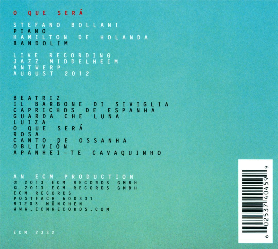 O Que Será cover art