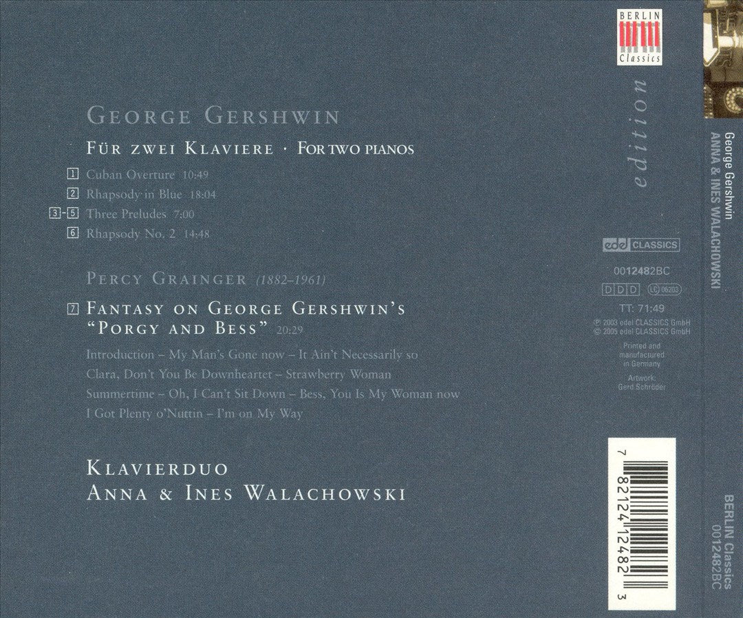 George Gerswin for Two Pianos cover art