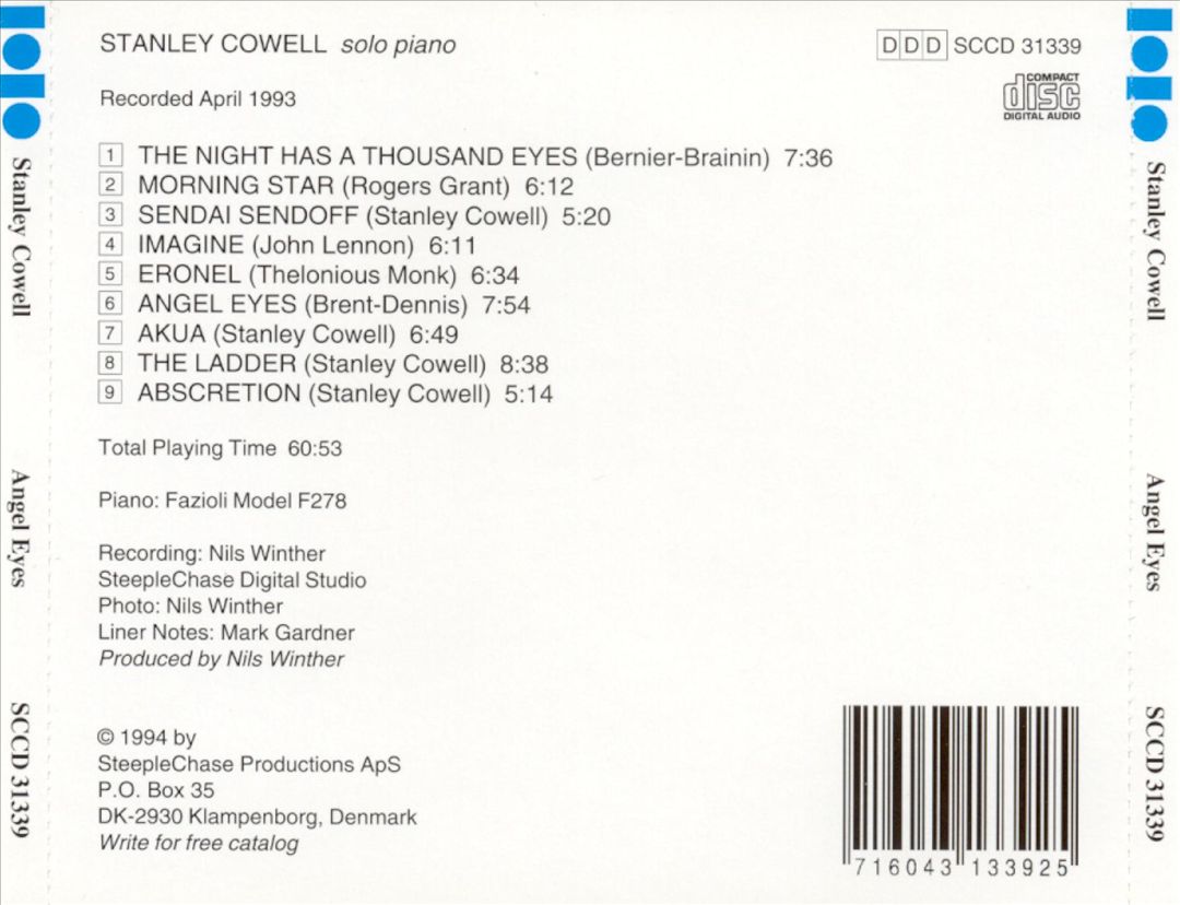 Angel Eyes cover art