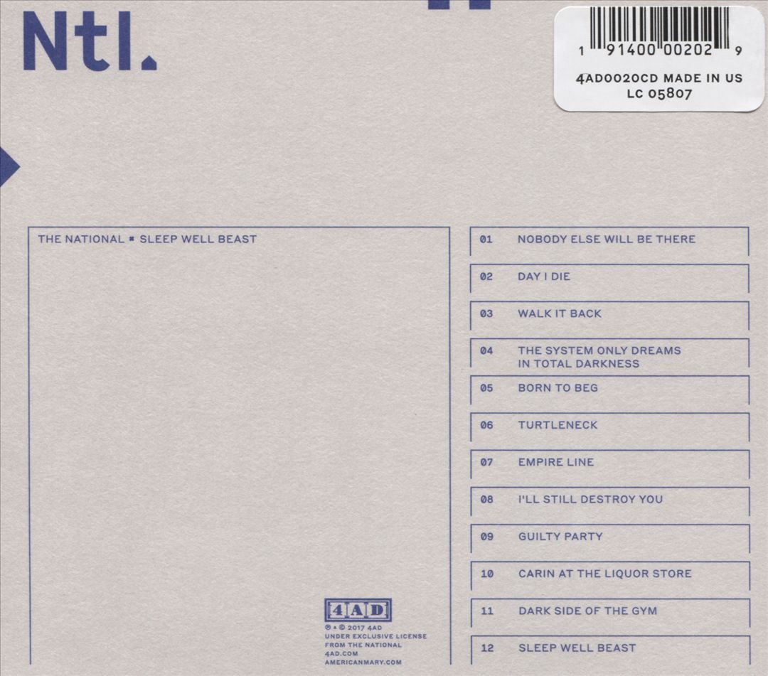 Sleep Well Beast cover art