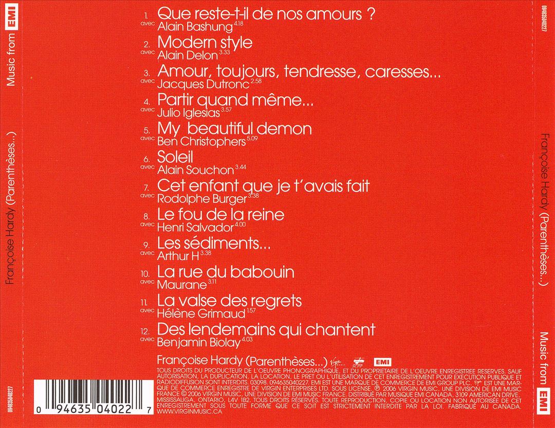 Parenthèses cover art