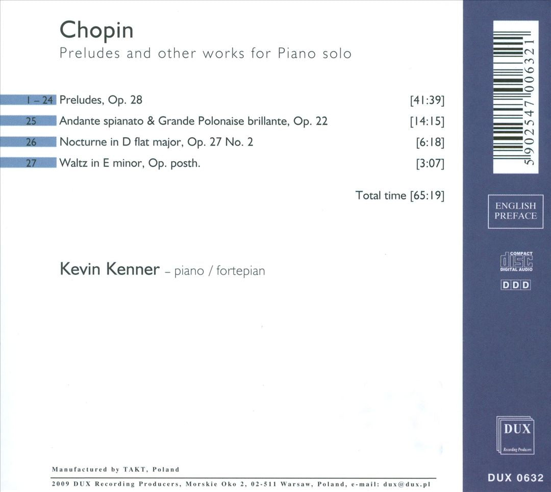 Chopin: Preludes and other Works for Piano cover art
