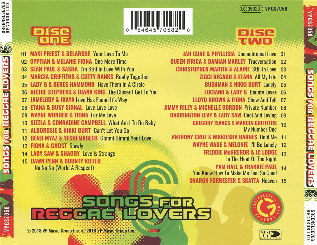 Songs for Reggae Lovers, Vol. 6 cover art
