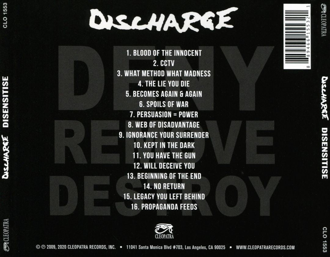Disensitise cover art