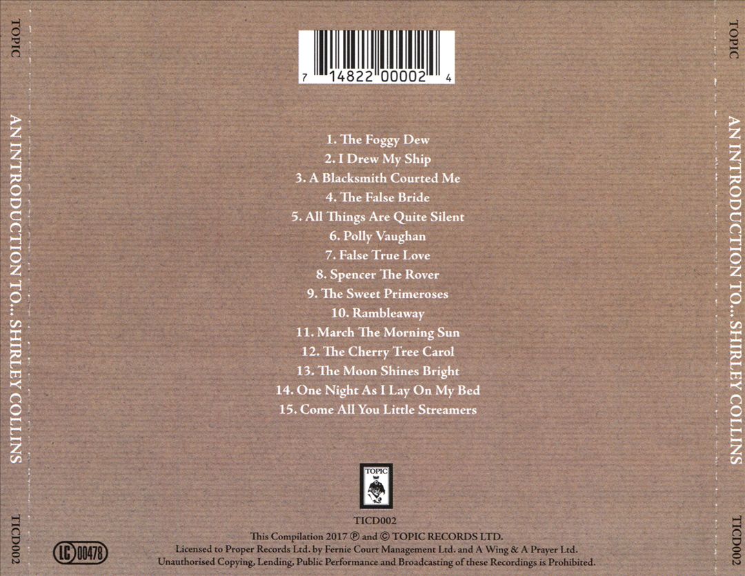 Introduction to Shirley Collins cover art