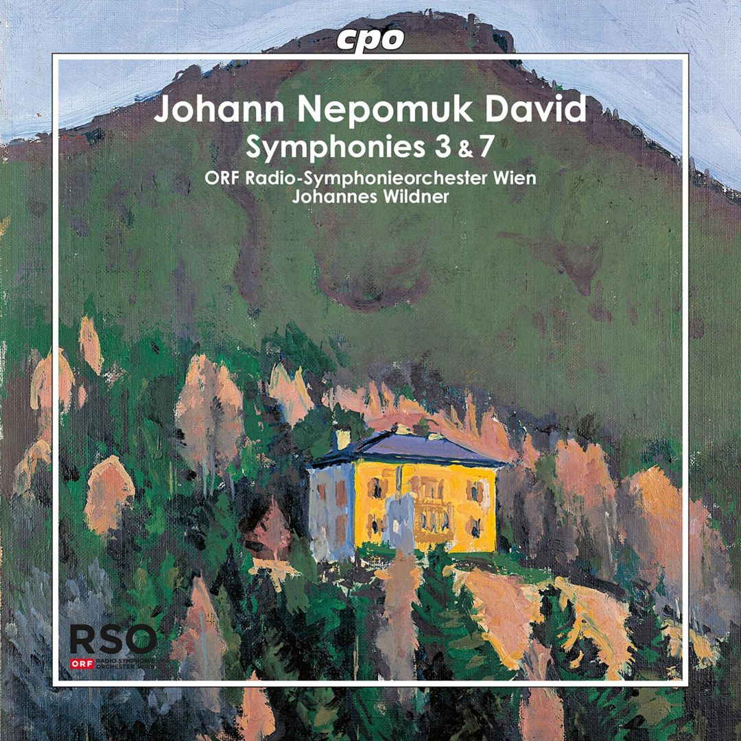 Johann Nepomuk David: Symphonies 3 & 7 cover art