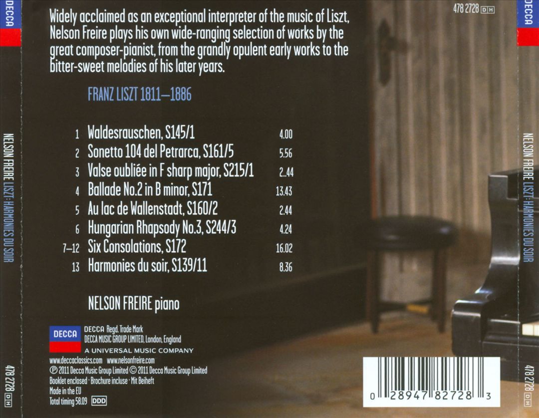 Liszt: Harmonies du Soir cover art