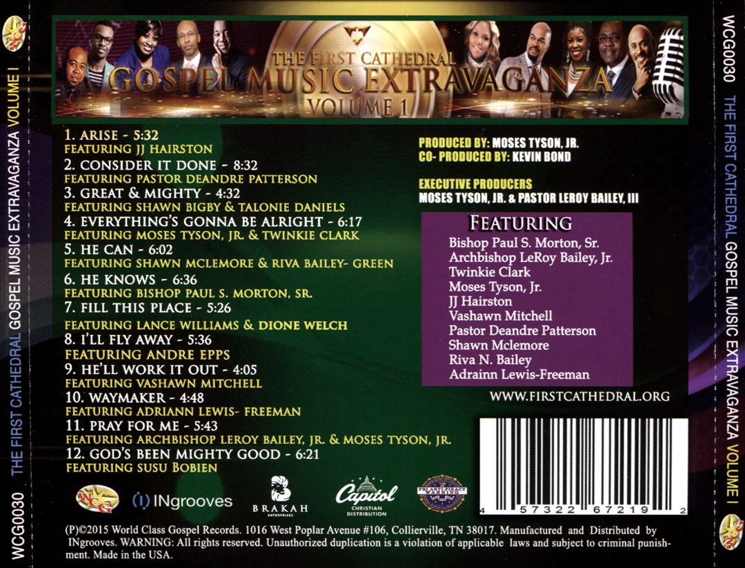 First Cathedral Music Extravaganza, Vol. 1 cover art