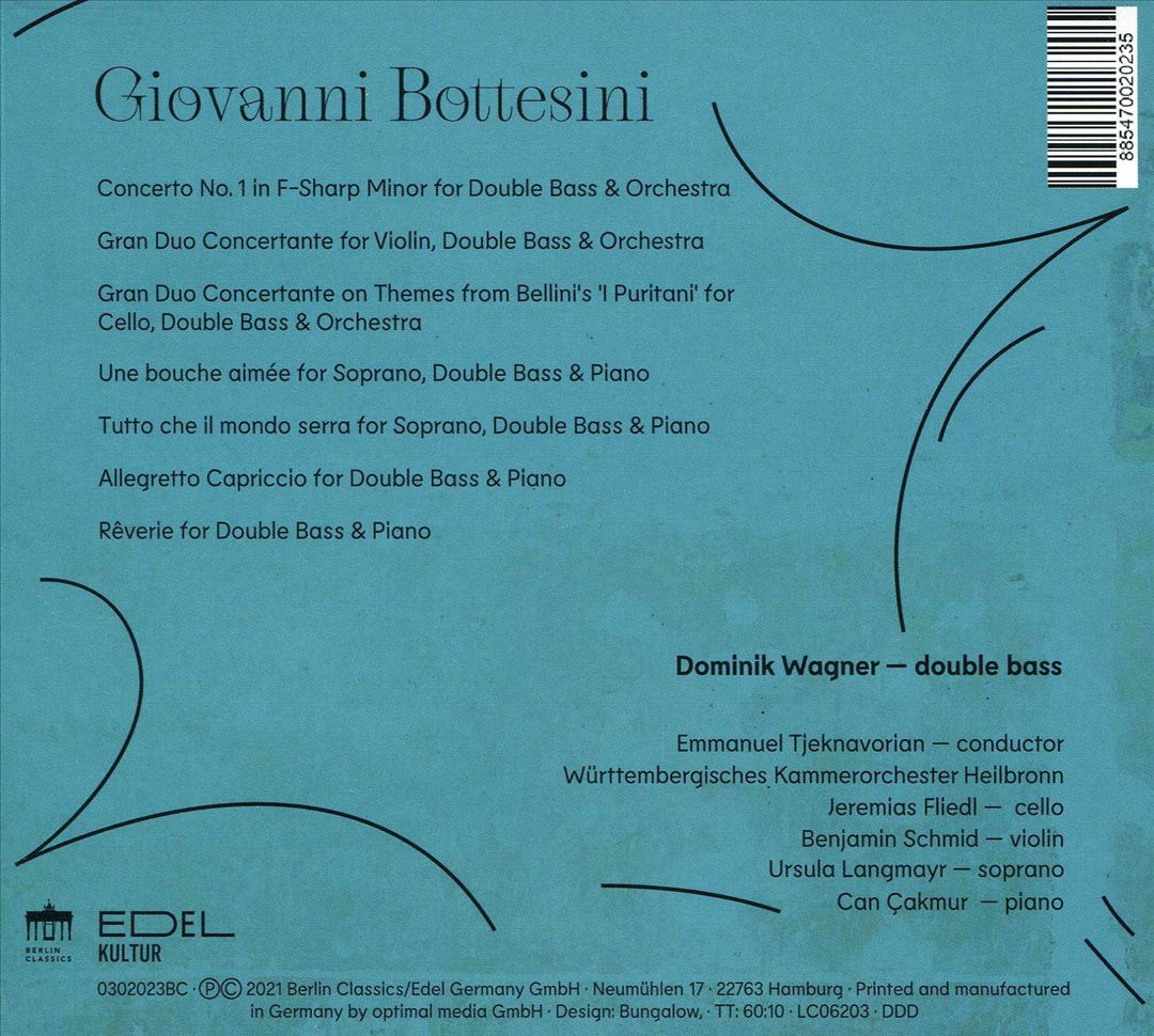 Giovanni Bottesini: Revolution of Bass cover art