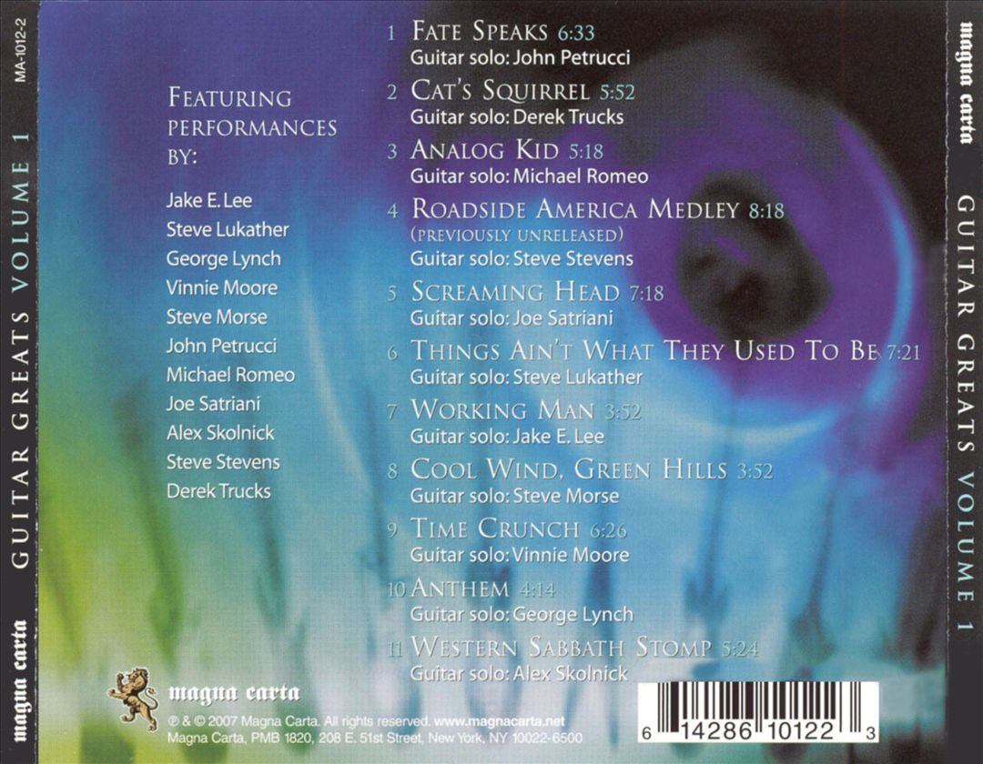 Magna Carta Guitar Greats, Vol. 1 cover art