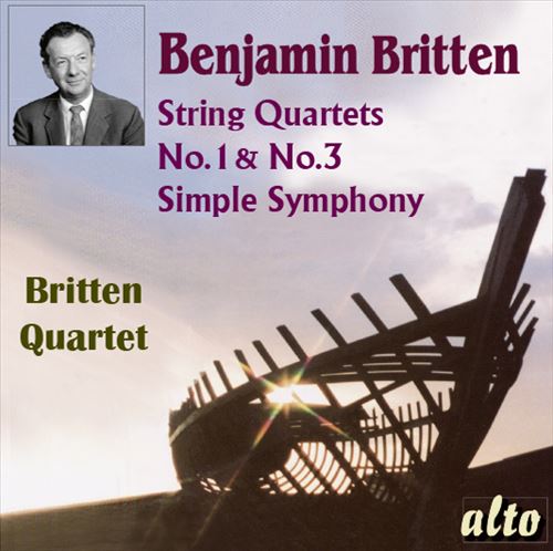 Benjamin Britten: String Quartets No. 1 & No. 3; Simple Symphony cover art