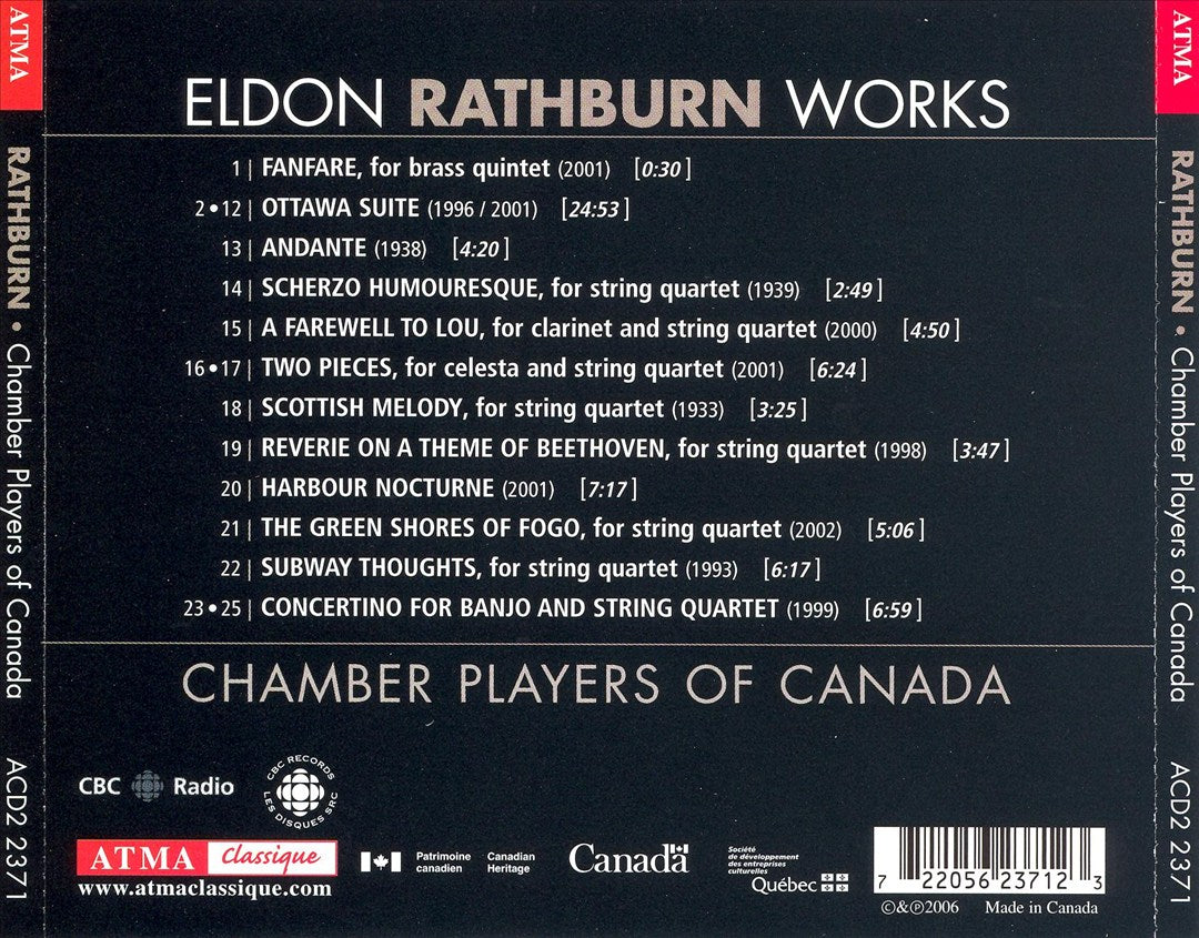 Eldon Rathburn: Chamber Works cover art