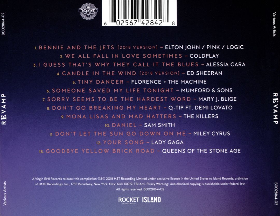 Revamp: Reimagining the Songs of Elton John and Bernie Taupin cover art