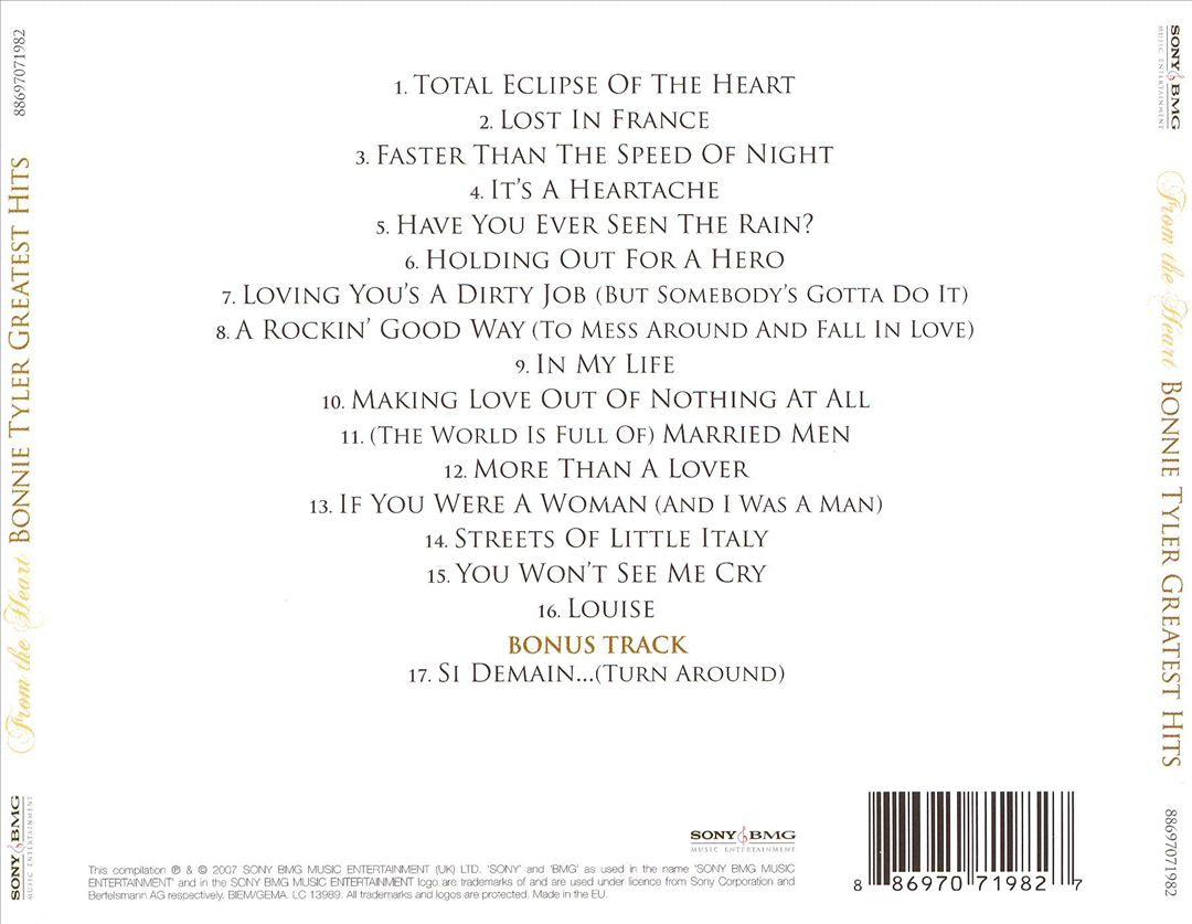 From the Heart: Greatest Hits cover art