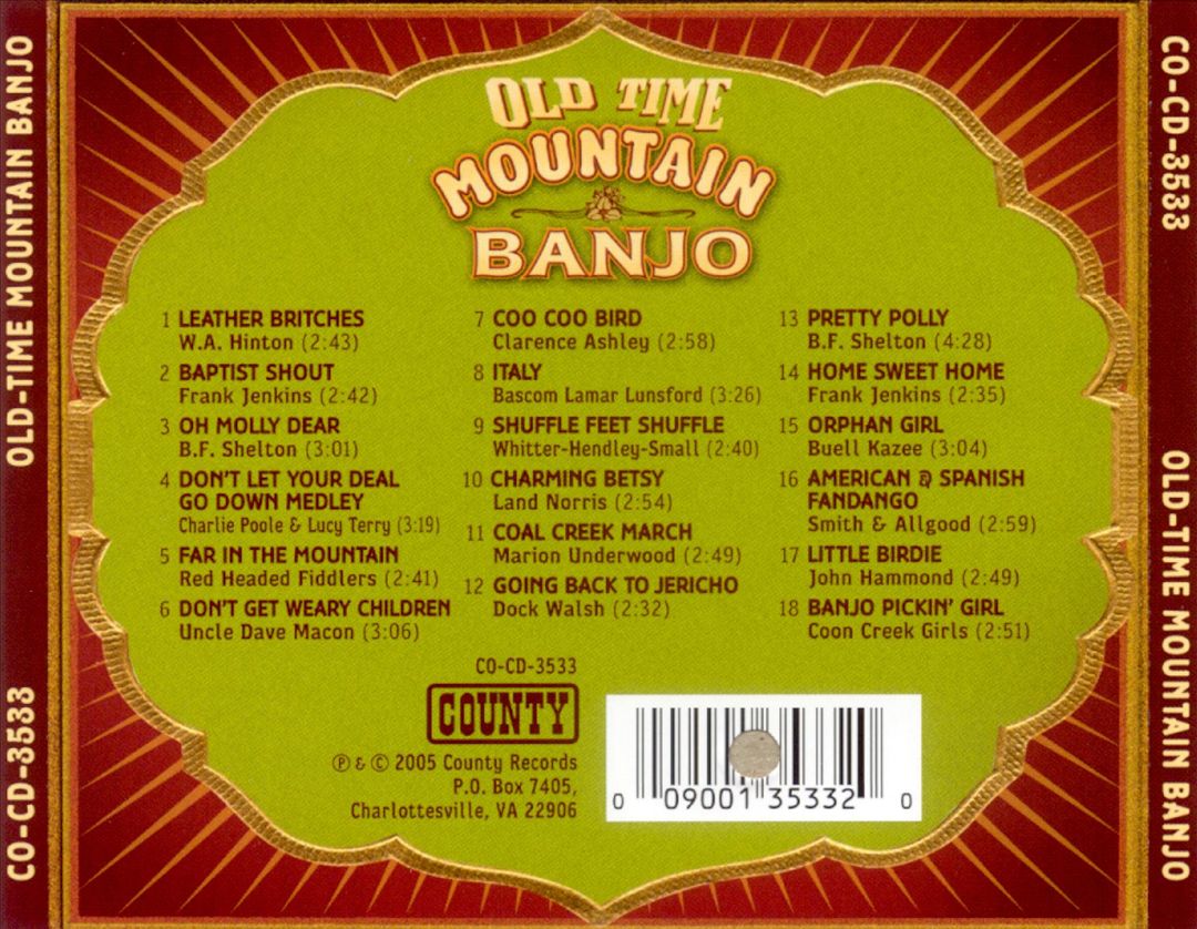 Old Time Mountain Banjo cover art