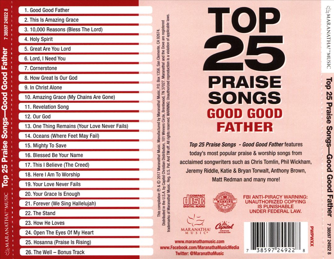 Top 25 Praise Songs: Good Good Father cover art