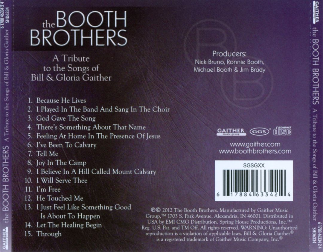 Tribute to the Songs of Bill & Gloria Gaither cover art