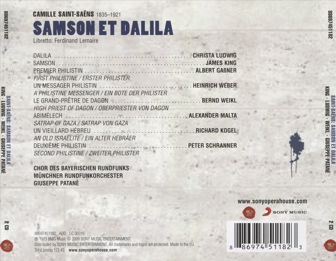 Saint-Saëns: Samson et Dalila cover art